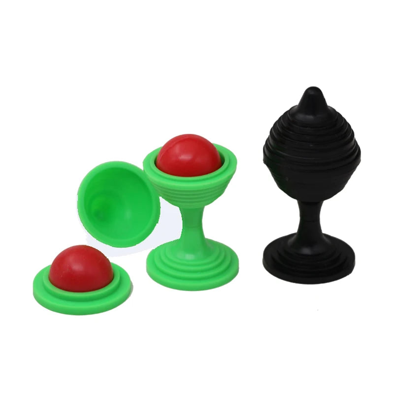 1 Set Trick Toy Ball And Vase Set Close Up Props Tricks Disappearing Ball Vase Toy For Kids Gift Random Color