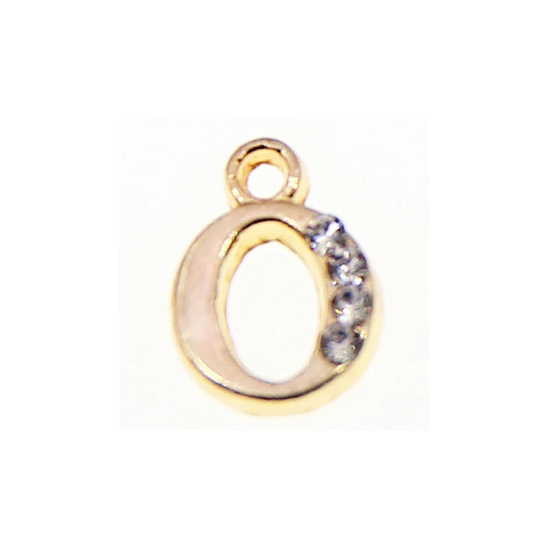 10/26pcs 13*10mm Alloy inlaid rhinestones 26 Letter Charms Pendants for Women Necklace earring jewelry accessories model