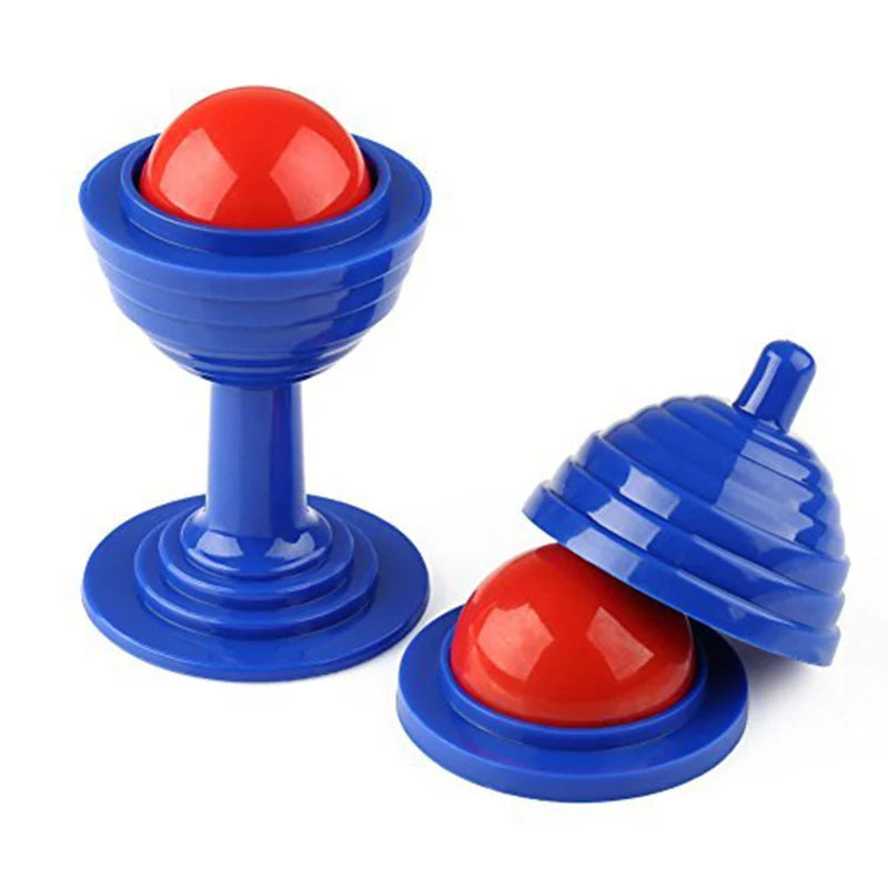 1 Set Trick Toy Ball And Vase Set Close Up Props Tricks Disappearing Ball Vase Toy For Kids Gift Random Color
