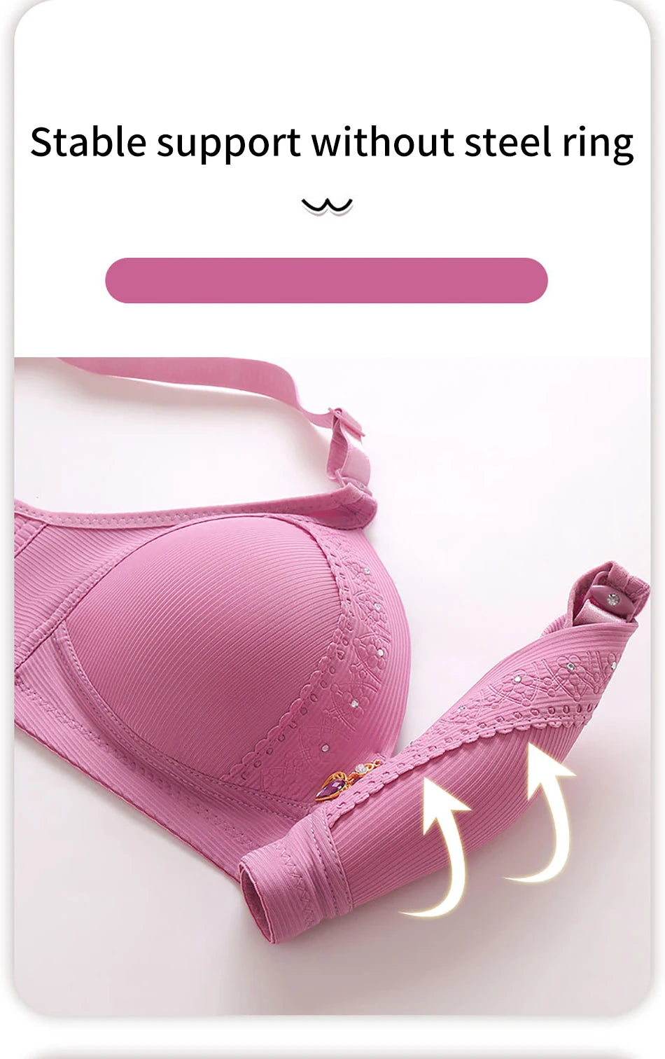 High-Quality Women Full Cup Bra Daily Comfort and Support Nursing Bras Comfortable Breathable Leisure Simplicity Women Bra