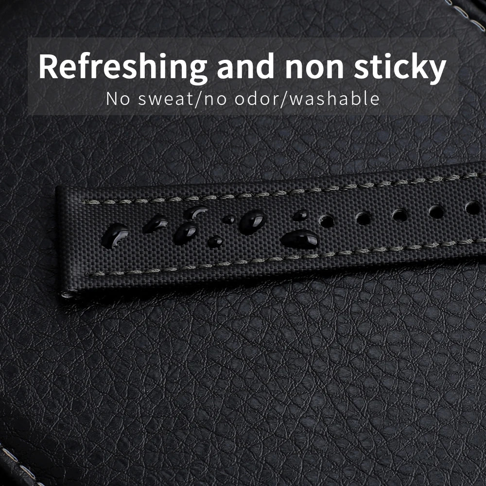 18mm 19mm 20mm 21mm 22mm Sailcloth Straps for Omega Blancpain Seiko Divers Watches Men Women Quick Release Waterproof Watch Band
