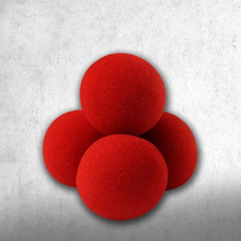 10PCS Kids Red Magic Ball Props Tricks Magicial Toys for Children Sponge Ball Street Classical Illusion Stage Comedy Trick Props