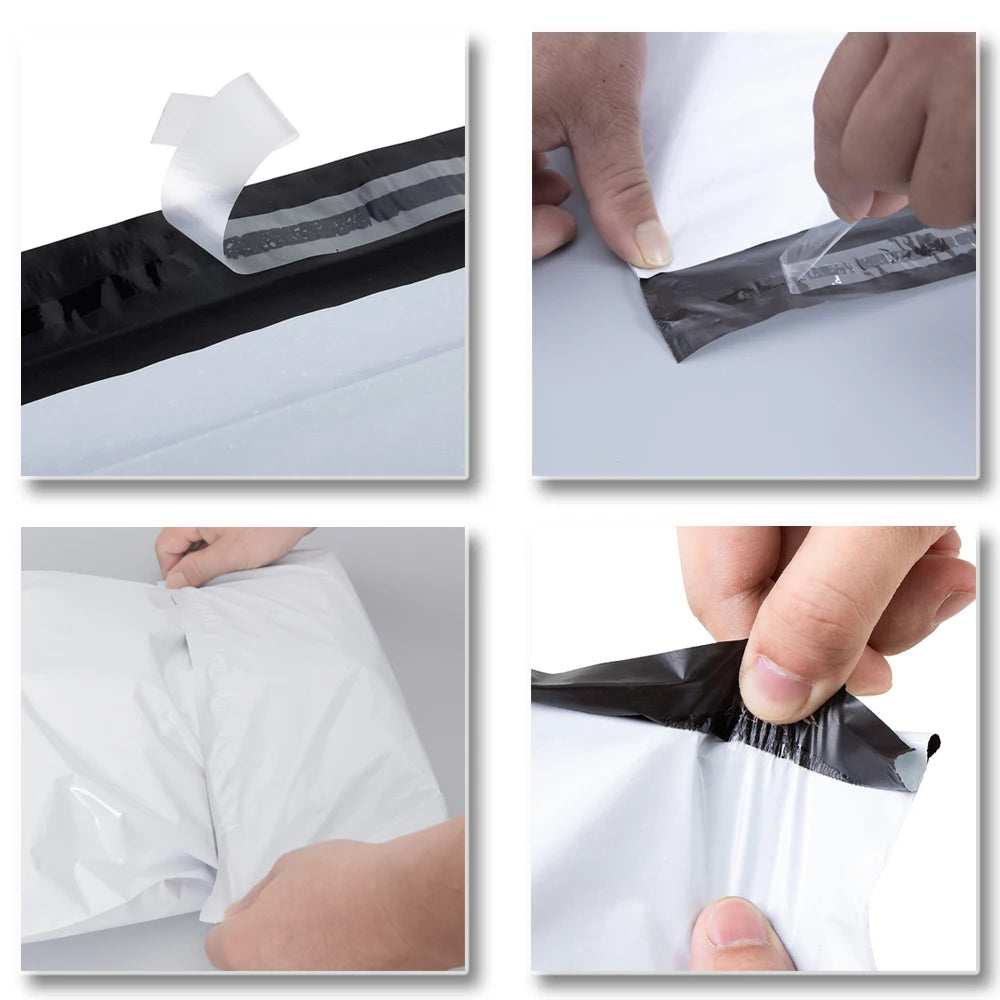 10-100Pcs Shipping Bags For Packaging Courier Bag Self Adhesive Seal White Mailing Bags Envelope Storage Bag