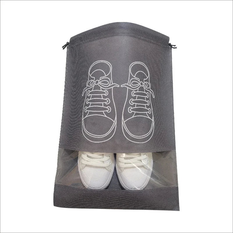 10/5pcs Shoes Storage Bags Closet Organizer Non-woven Travel Portable Bag Waterproof Pocket Clothing Classified Hanging Bag 2024