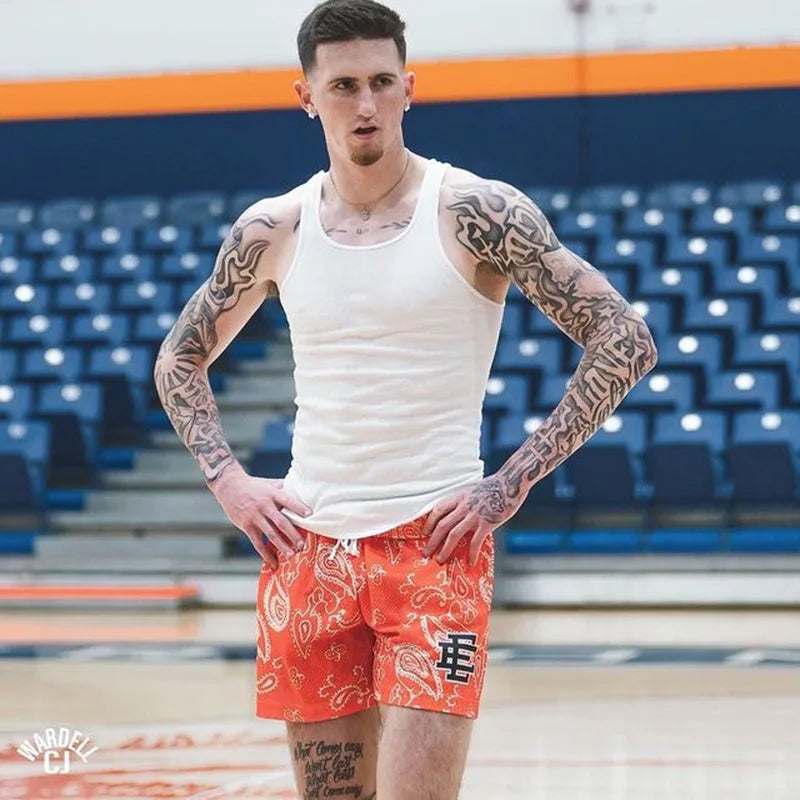 2024 New Eric Emanuel EE new Basic Short NEW YORK CITY SKYLINE Fitness Sports Shorts Men's Gym Breathable Casual Sports Shorts