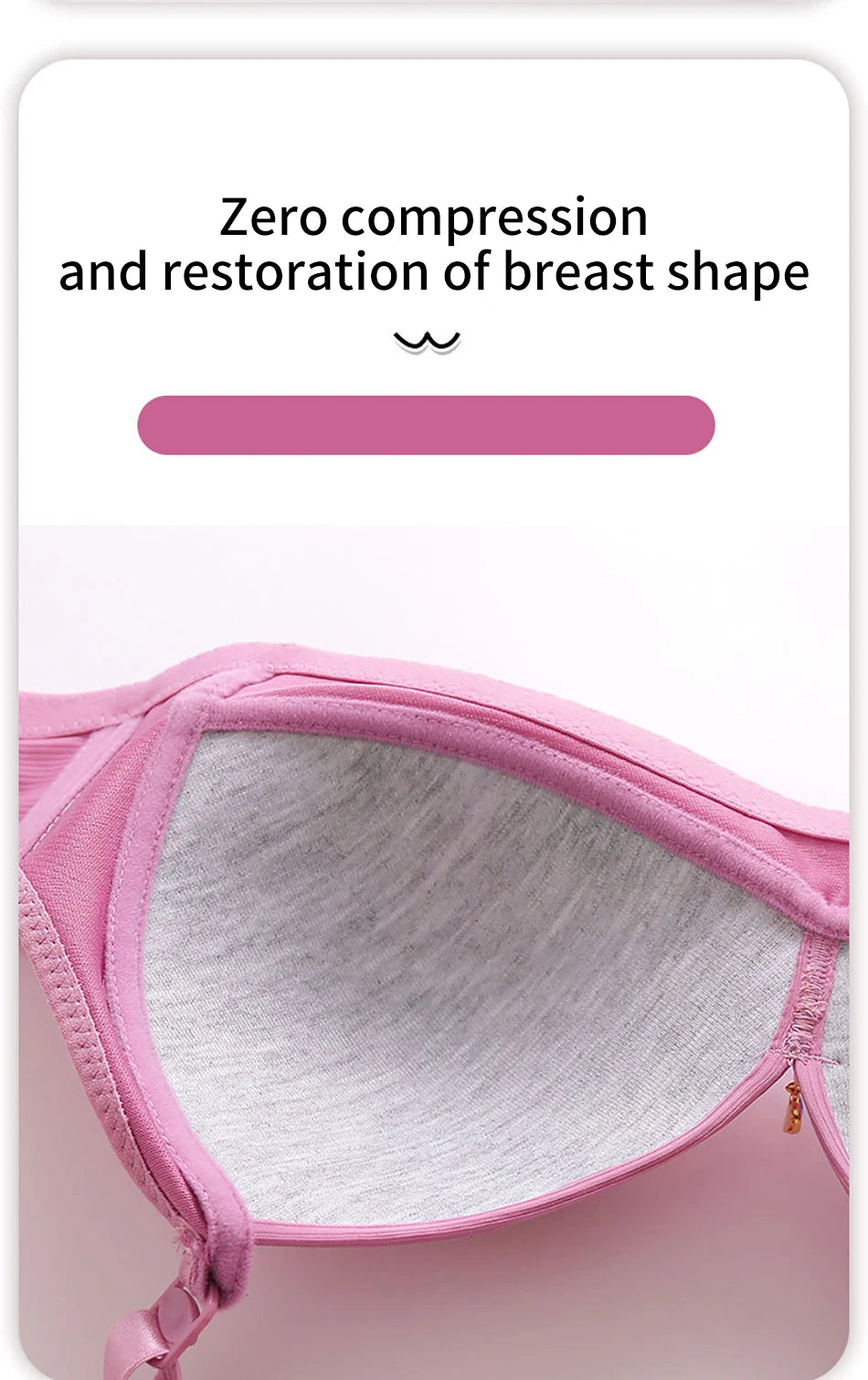 High-Quality Women Full Cup Bra Daily Comfort and Support Nursing Bras Comfortable Breathable Leisure Simplicity Women Bra