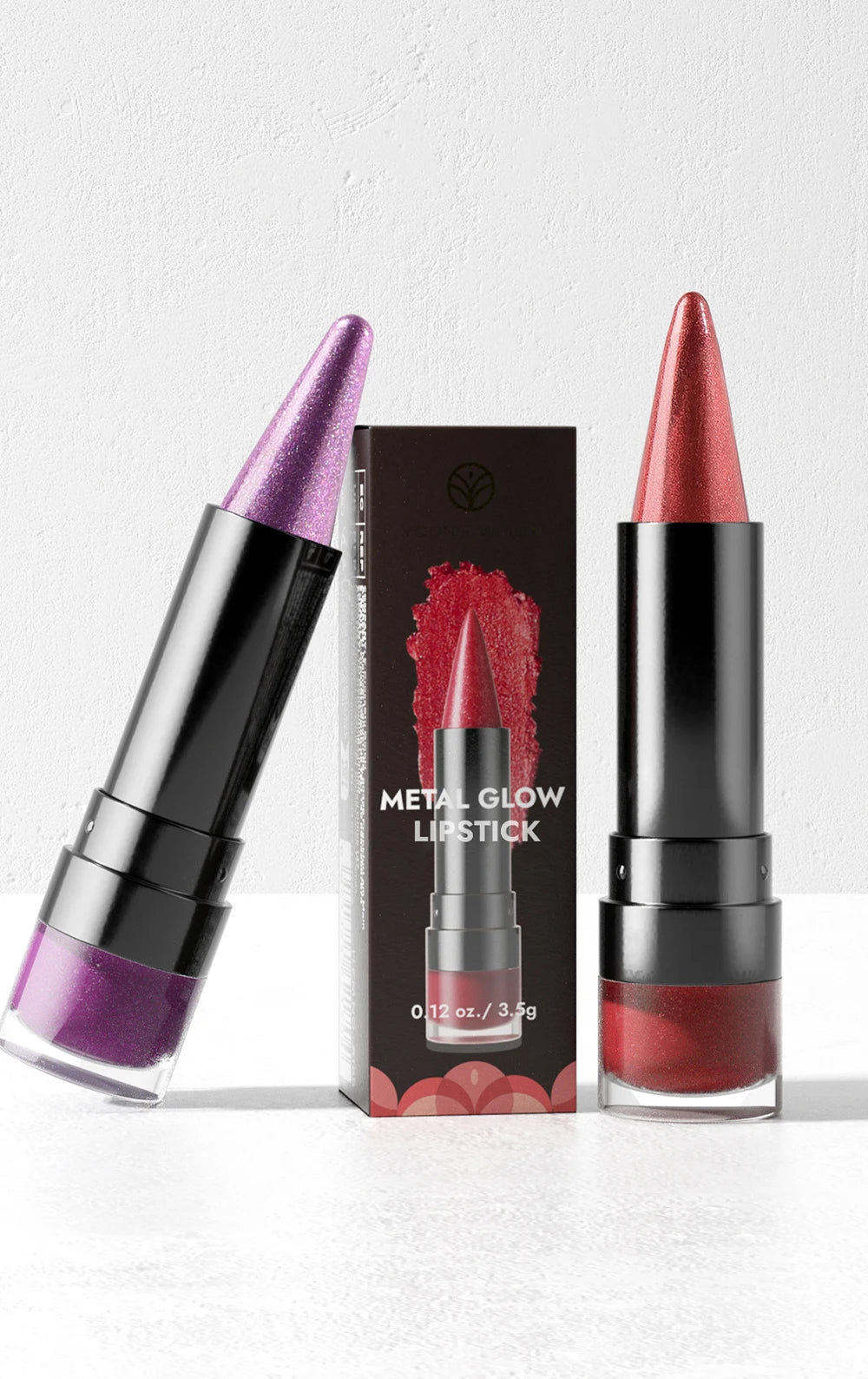 YOUNG VISION 6 colors matte pearl fine glitter diamond dual-purpose lipstick long-lasting easy to color non-stick cup lipstick