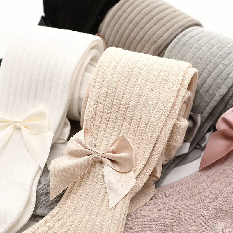 0-4 Years Pantyhose For Infants Newborns Toddlers Cotton Tight For Kid Spring Autumn Baby Girls Tights Beautiful Bowknot Mesh
