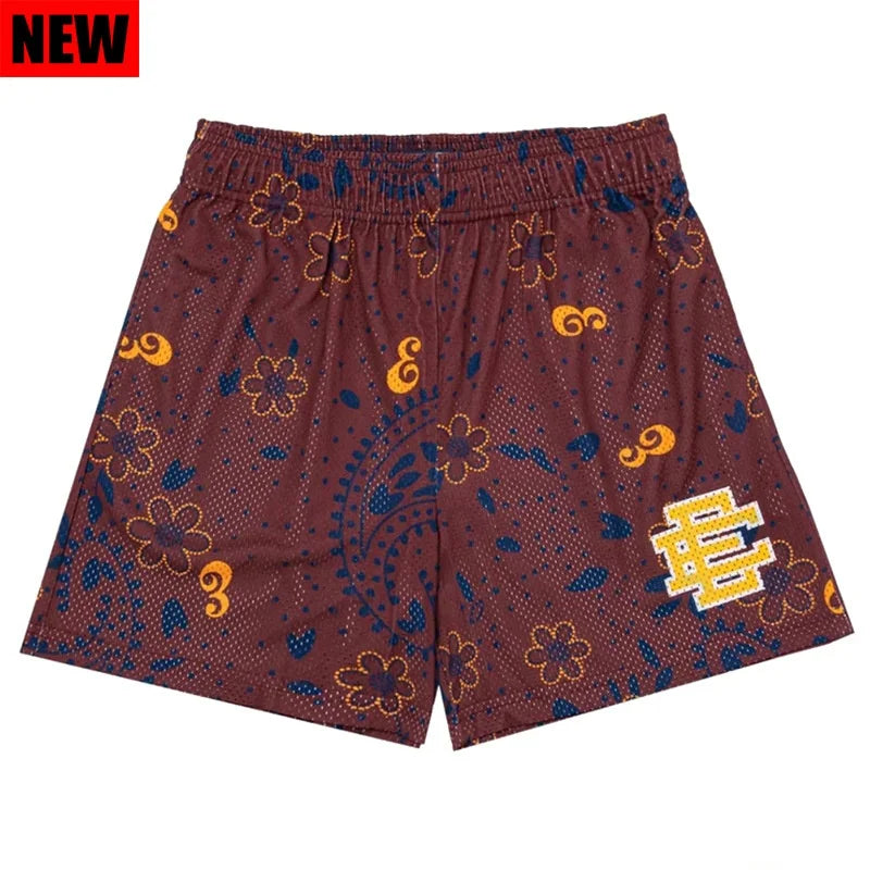 2024 New Eric Emanuel EE new Basic Short NEW YORK CITY SKYLINE Fitness Sports Shorts Men's Gym Breathable Casual Sports Shorts