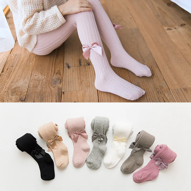 0-4 Years Pantyhose For Infants Newborns Toddlers Cotton Tight For Kid Spring Autumn Baby Girls Tights Beautiful Bowknot Mesh