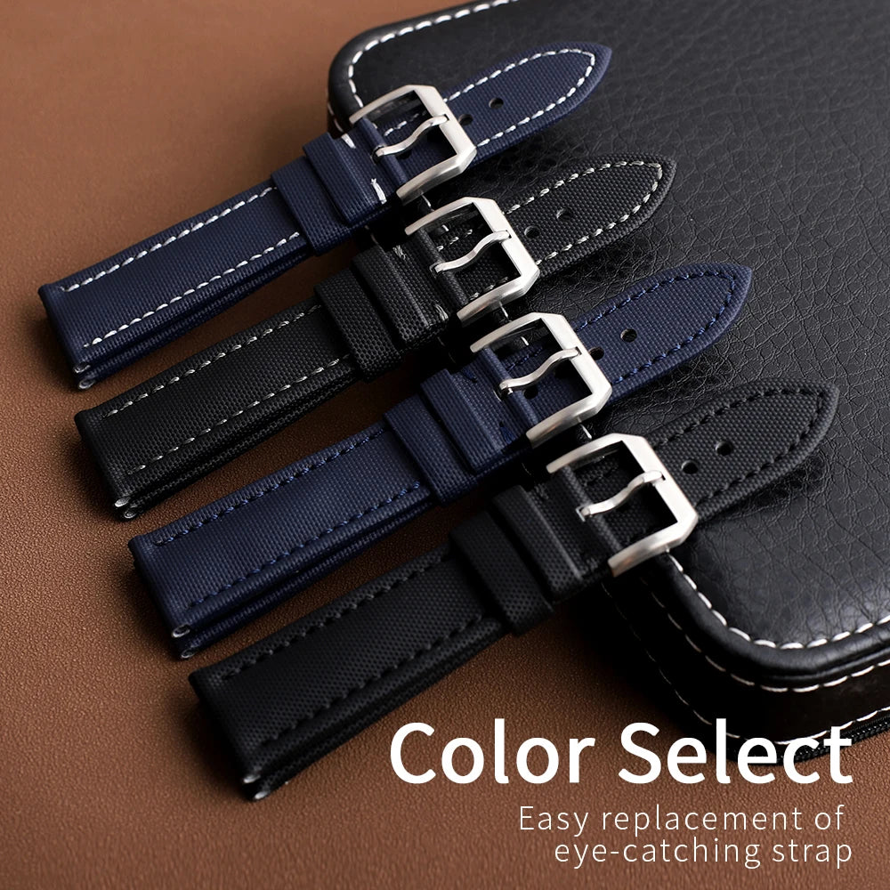 18mm 19mm 20mm 21mm 22mm Sailcloth Straps for Omega Blancpain Seiko Divers Watches Men Women Quick Release Waterproof Watch Band