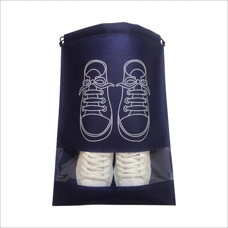 10/5pcs Shoes Storage Bags Closet Organizer Non-woven Travel Portable Bag Waterproof Pocket Clothing Classified Hanging Bag 2024