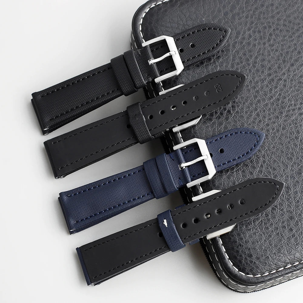 18mm 19mm 20mm 21mm 22mm Sailcloth Straps for Omega Blancpain Seiko Divers Watches Men Women Quick Release Waterproof Watch Band