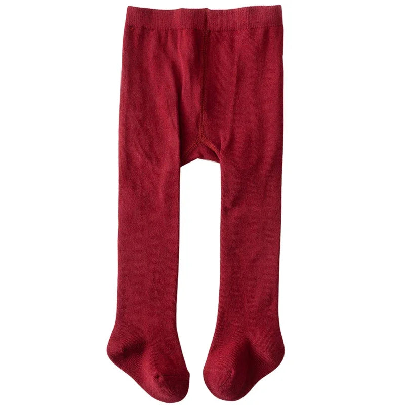 New Baby Girls Pantyhose Newborn Elastic Waist Solid Color Stockings Slim Fit Socks Tights for Casual Daily