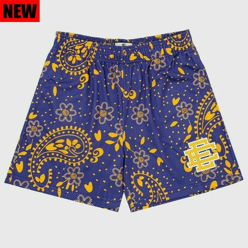2024 New Eric Emanuel EE new Basic Short NEW YORK CITY SKYLINE Fitness Sports Shorts Men's Gym Breathable Casual Sports Shorts