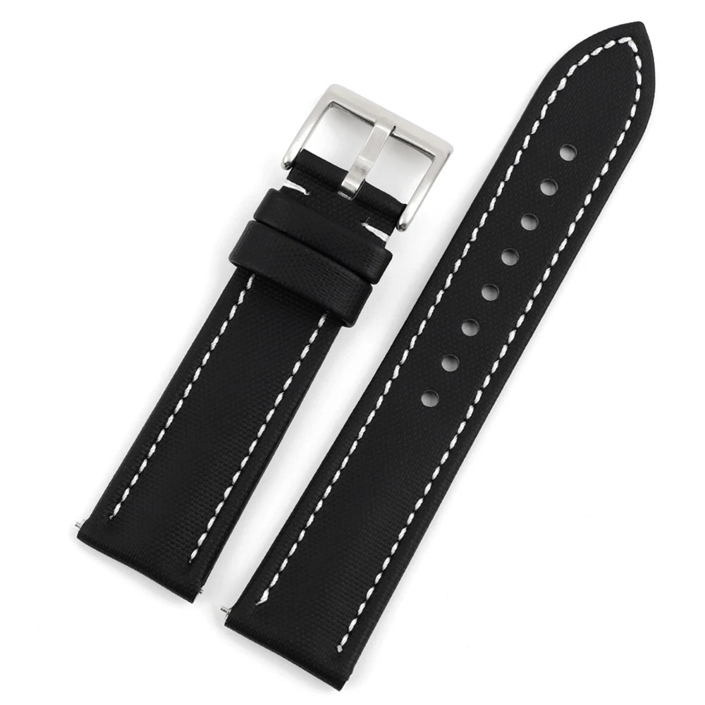 18mm 19mm 20mm 21mm 22mm Sailcloth Straps for Omega Blancpain Seiko Divers Watches Men Women Quick Release Waterproof Watch Band