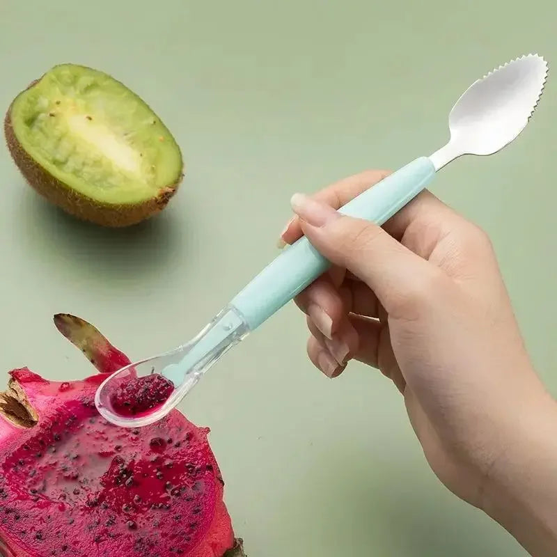 1/2Pcs Silicone Spoon Set Baby Learning to eat Training Spoon Baby Silicone Soft Spoon PP Plastic Box Children's Tableware Box