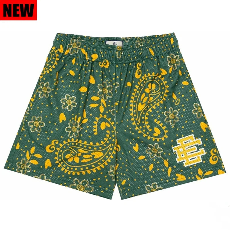 2024 New Eric Emanuel EE new Basic Short NEW YORK CITY SKYLINE Fitness Sports Shorts Men's Gym Breathable Casual Sports Shorts