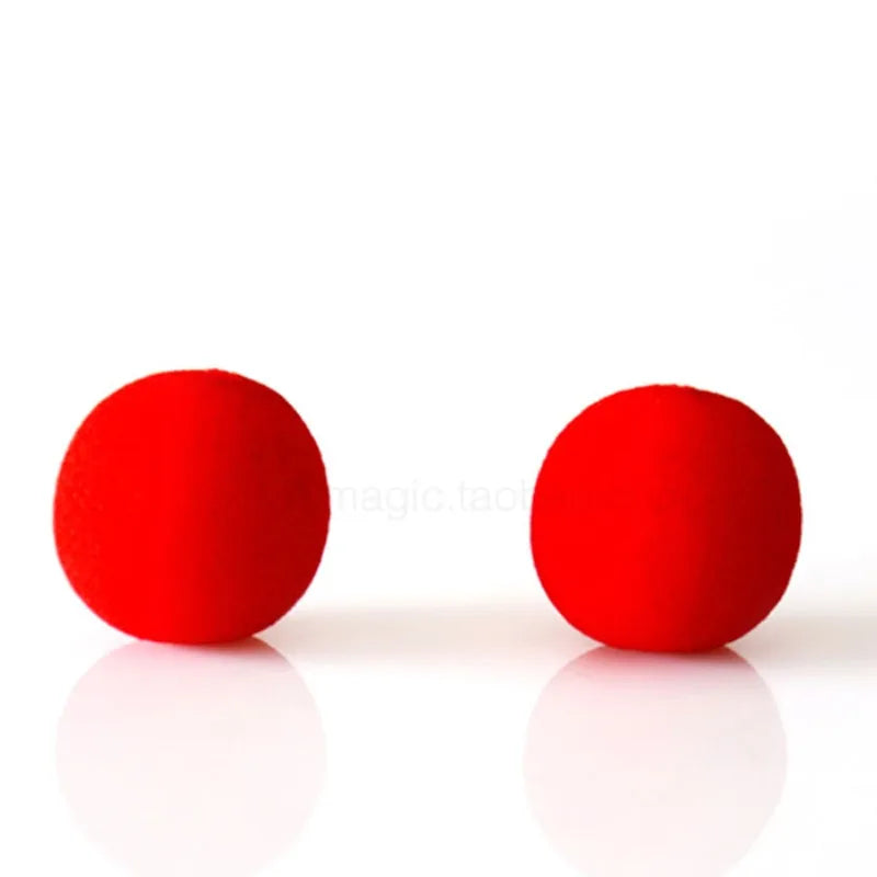 10PCS Kids Red Magic Ball Props Tricks Magicial Toys for Children Sponge Ball Street Classical Illusion Stage Comedy Trick Props
