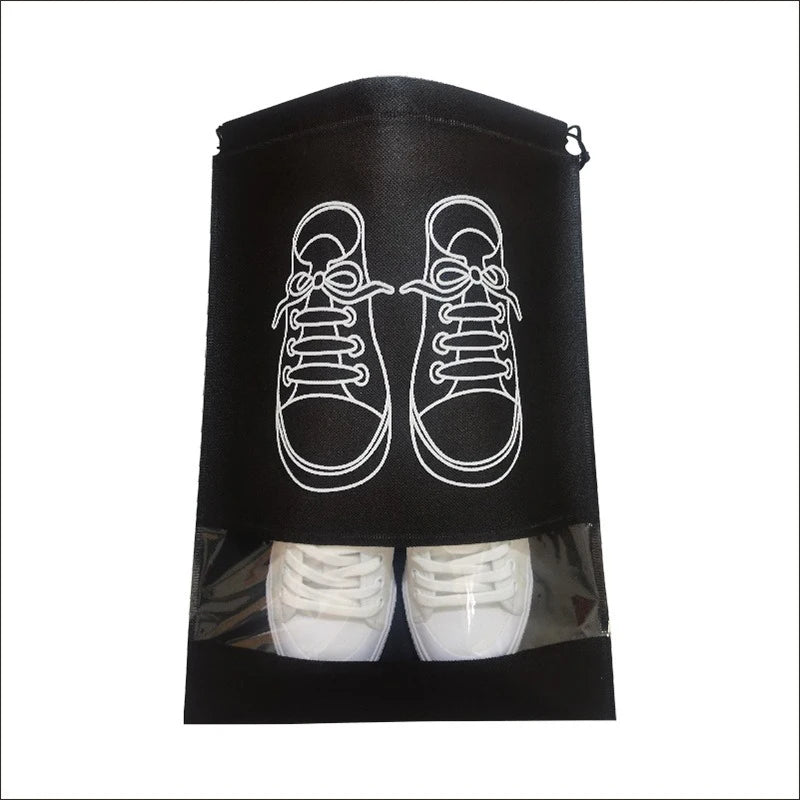 10/5pcs Shoes Storage Bags Closet Organizer Non-woven Travel Portable Bag Waterproof Pocket Clothing Classified Hanging Bag 2024